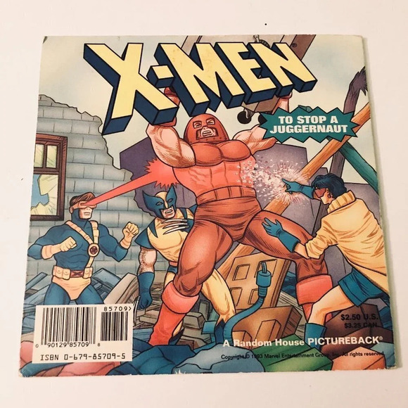 Vtg 1993 Random House Marvel X Men  To Stop A Juggernaut Comic Book - Picture 2 of 15